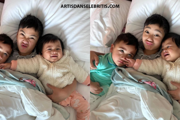 Rafathar, Rayyanza, dan Lily Tidur Bareng, Bikin Gemas